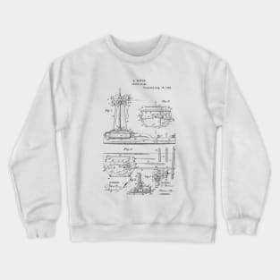 Switch Stand Vintage Patent Hand Drawing Crewneck Sweatshirt